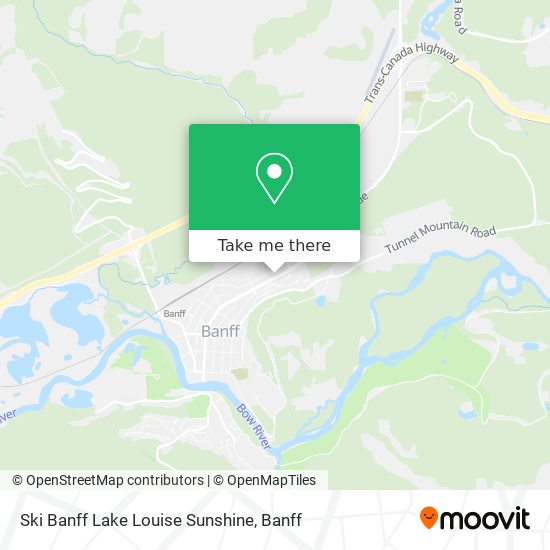 Ski Banff Lake Louise Sunshine map