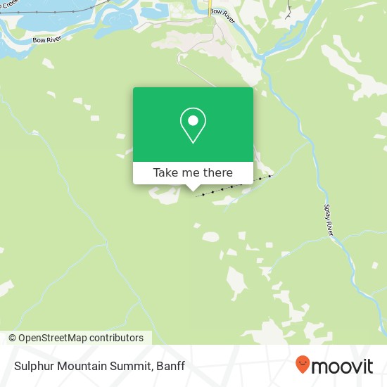 Sulphur Mountain Summit map