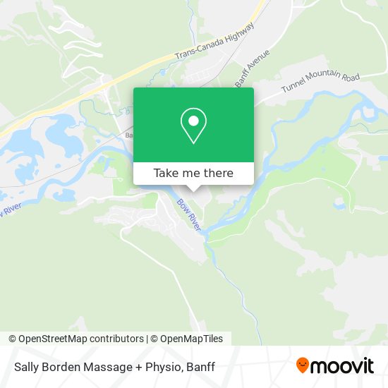 Sally Borden Massage + Physio map