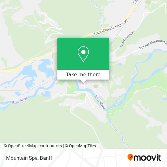 Mountain Spa map