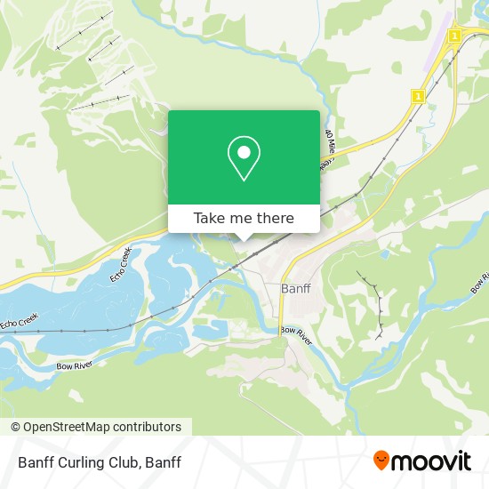 Banff Curling Club map