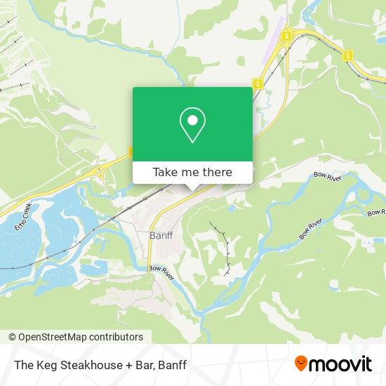 The Keg Steakhouse + Bar map