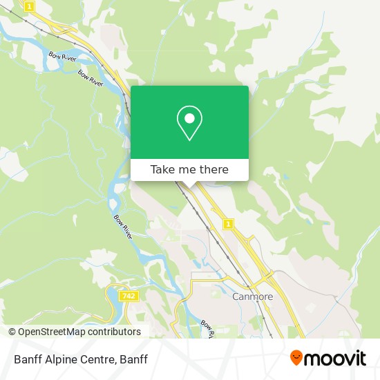 Banff Alpine Centre map