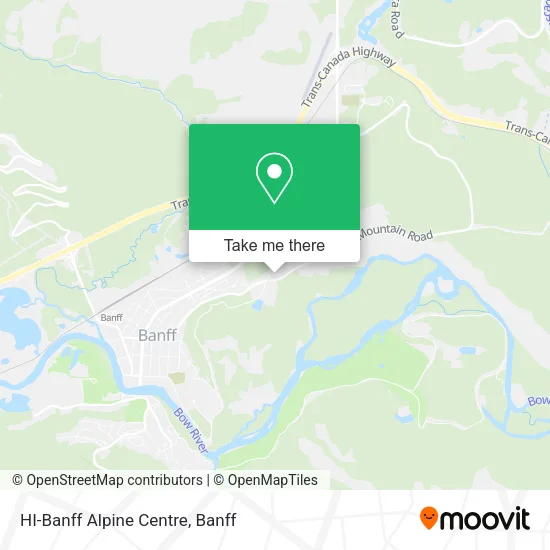 HI-Banff Alpine Centre map