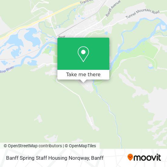 Banff Spring Staff Housing Norqway map