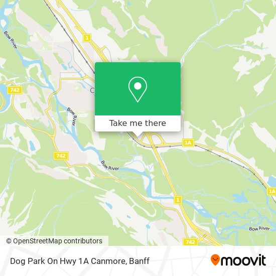 Dog Park On Hwy 1A  Canmore plan