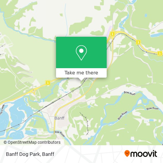 Banff Dog Park map