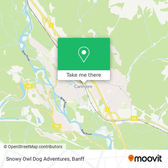Snowy Owl Dog Adventures map