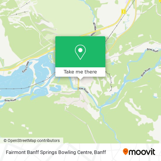 Fairmont Banff Springs Bowling Centre map