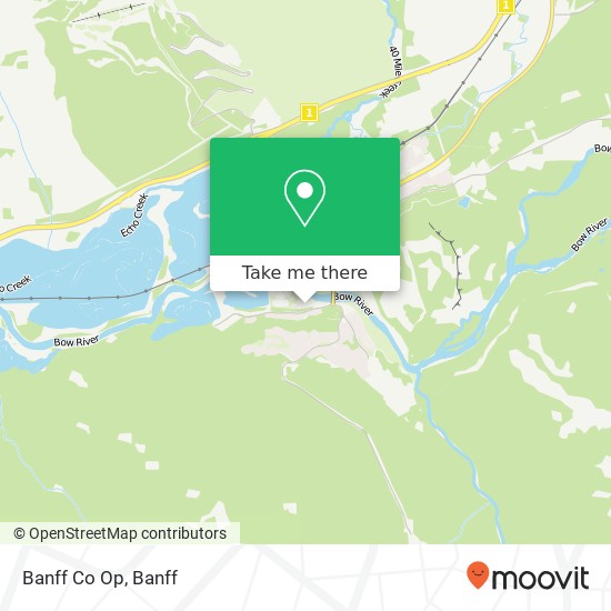 Banff Co Op map