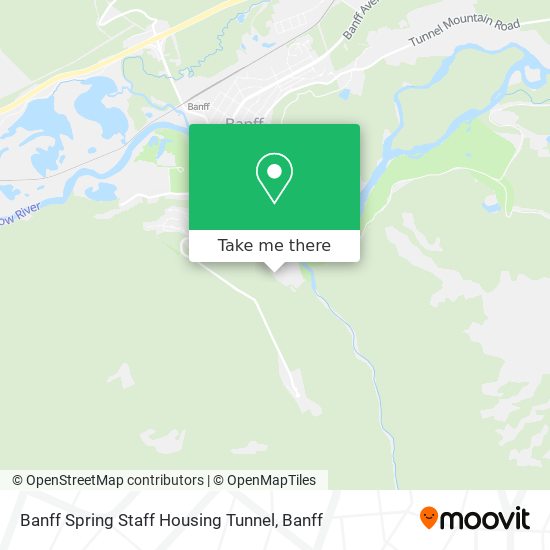 Banff Spring Staff Housing Tunnel map