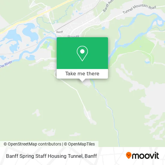 Banff Spring Staff Housing Tunnel map