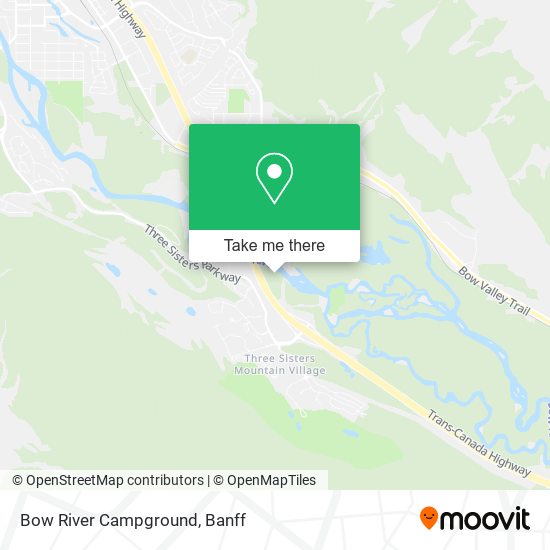 Bow River Campground map