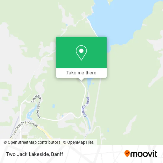 Two Jack Lakeside map