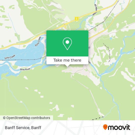 Banff Service map