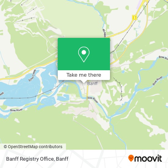 Banff Registry Office map