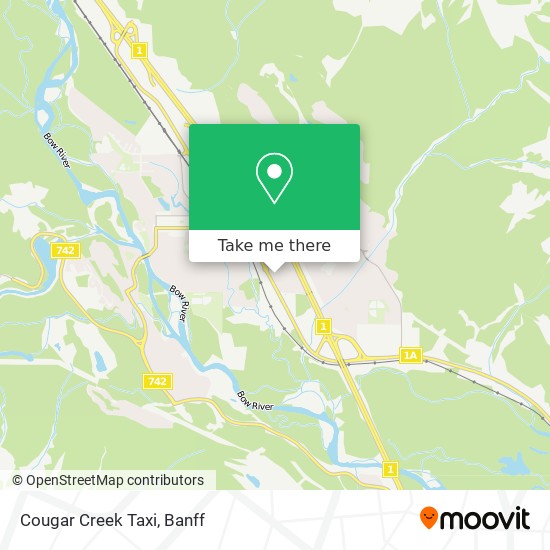 Cougar Creek Taxi map