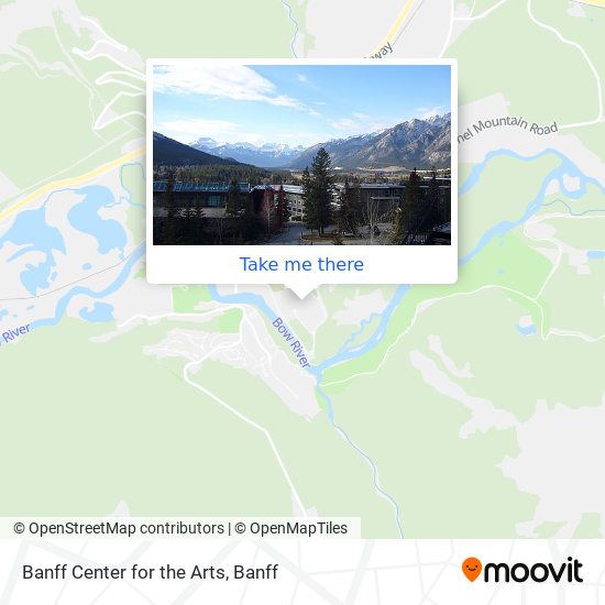 Banff Center for the Arts map