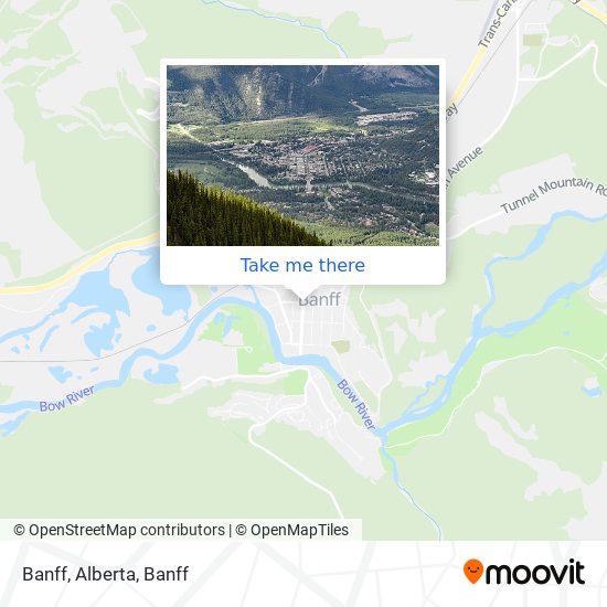 Banff, Alberta map