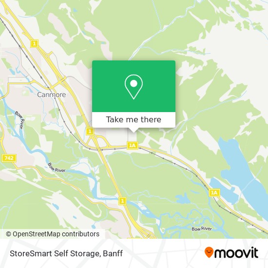StoreSmart Self Storage map