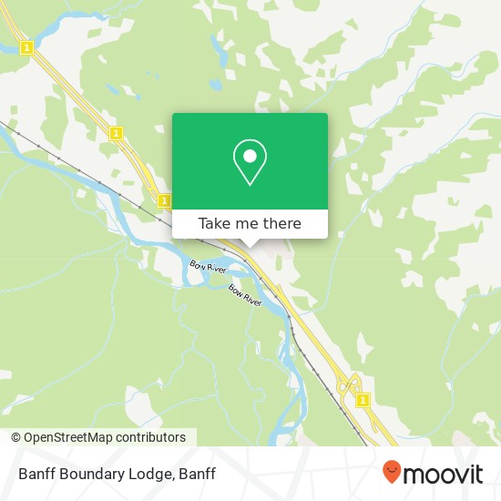 Banff Boundary Lodge map