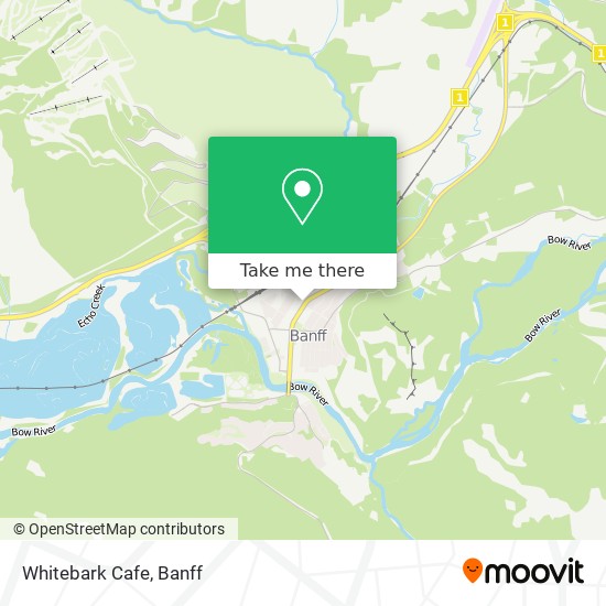 Whitebark Cafe map