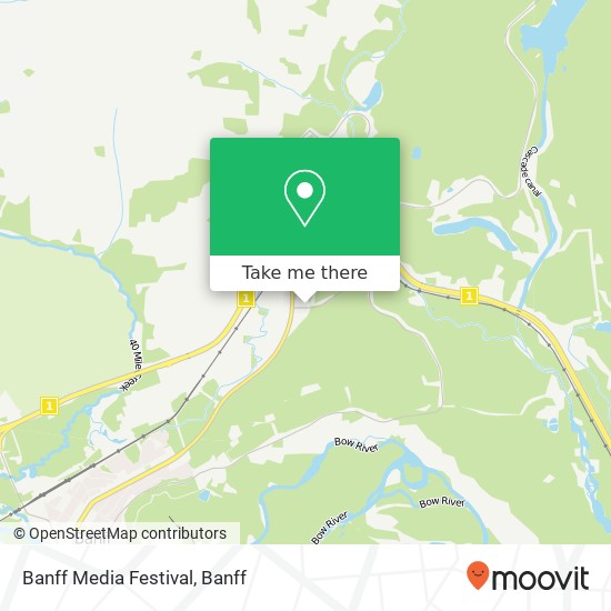 Banff Media Festival map