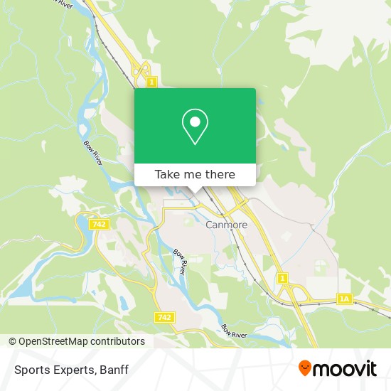 Sports Experts map