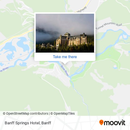 Banff Springs Hotel map