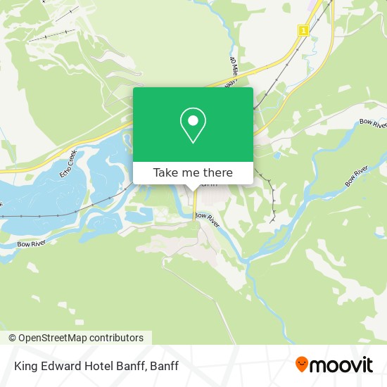 King Edward Hotel Banff map
