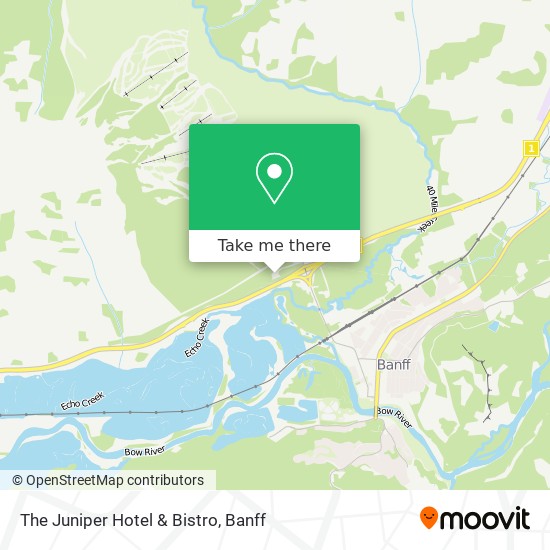 The Juniper Hotel & Bistro map