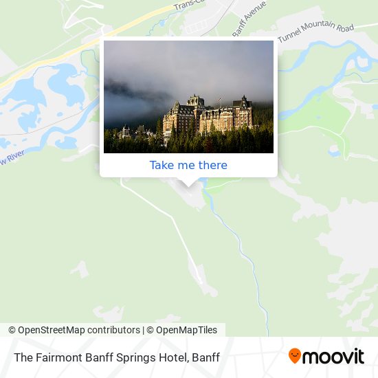 The Fairmont Banff Springs Hotel map