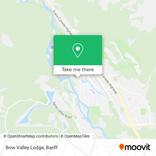 Bow Valley Lodge map