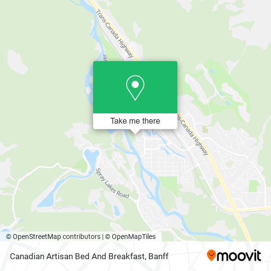 Canadian Artisan Bed And Breakfast map