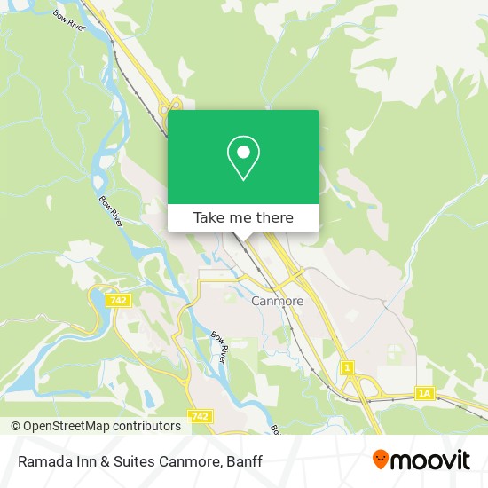 Ramada Inn & Suites Canmore map