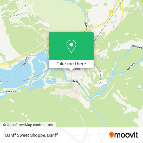 Banff Sweet Shoppe map