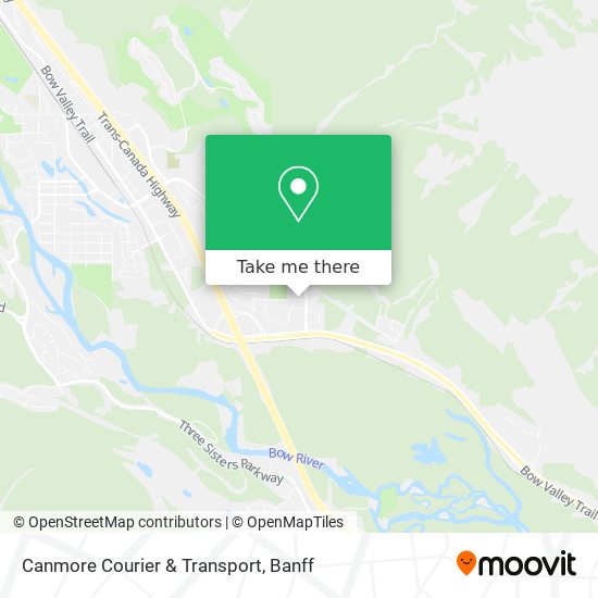 Canmore Courier & Transport map