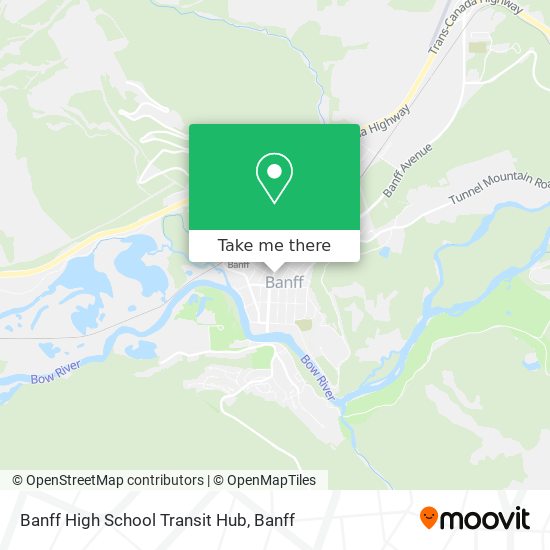 Banff High School Transit Hub map