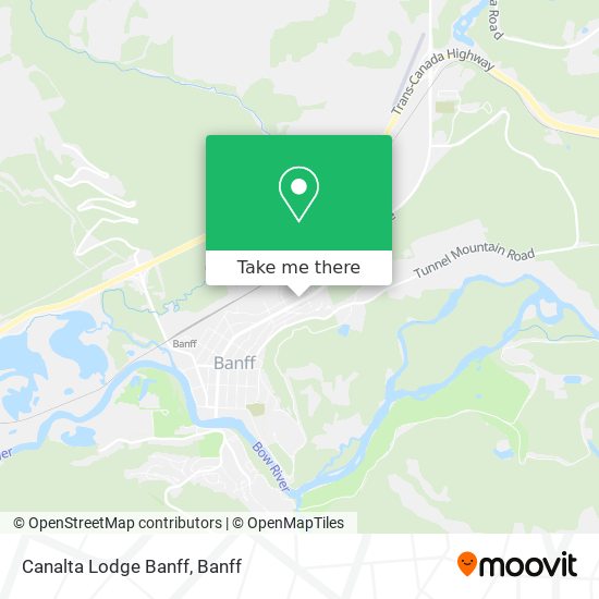 Canalta Lodge Banff map
