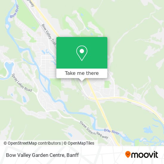 Bow Valley Garden Centre map