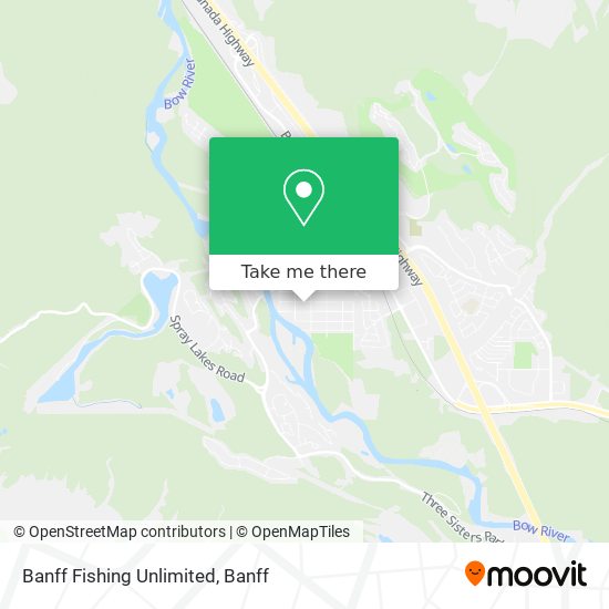 Banff Fishing Unlimited map