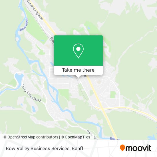 Bow Valley Business Services map