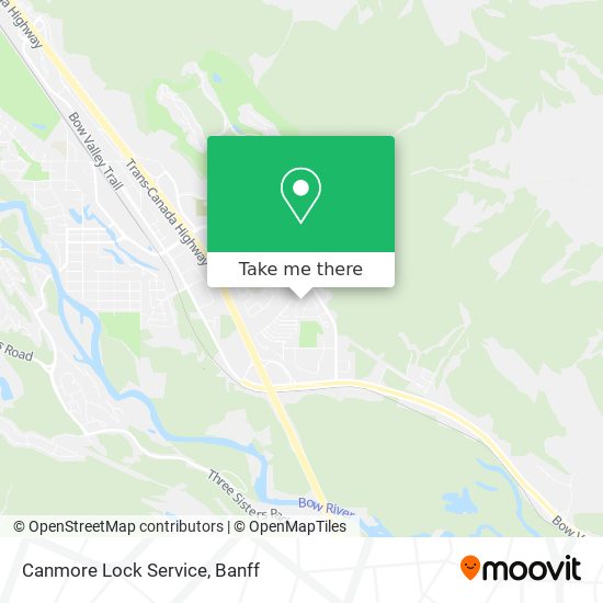Canmore Lock Service map