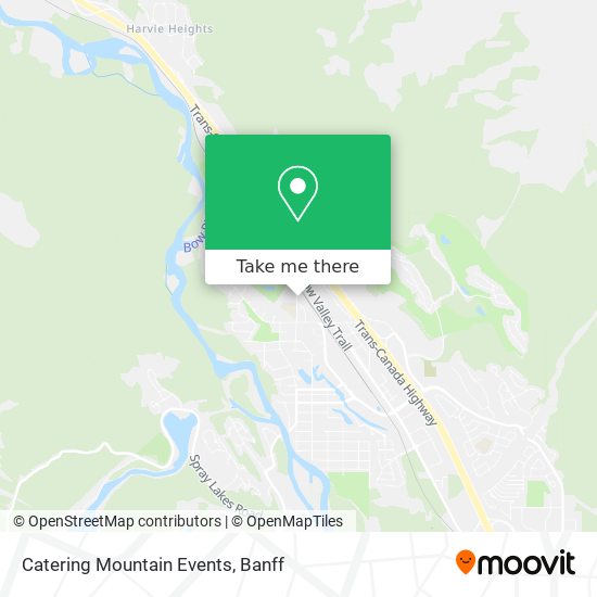 Catering Mountain Events map
