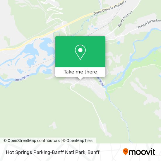 Hot Springs Parking-Banff Natl Park plan