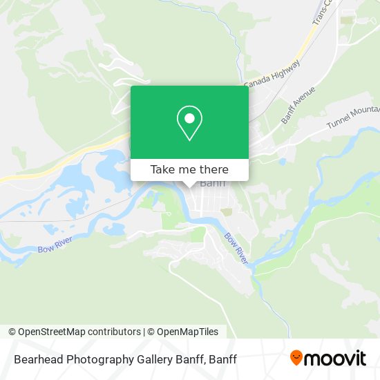 Bearhead Photography Gallery Banff map