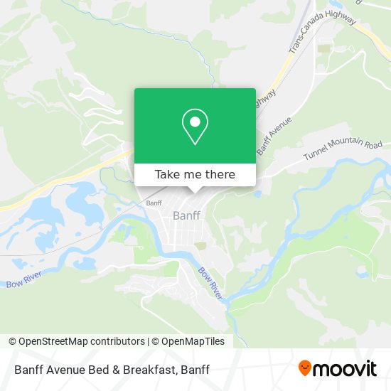 Banff Avenue Bed & Breakfast map