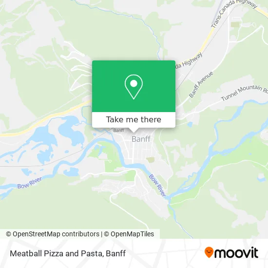 Meatball Pizza and Pasta map