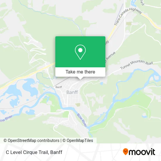 C Level Cirque Trail map