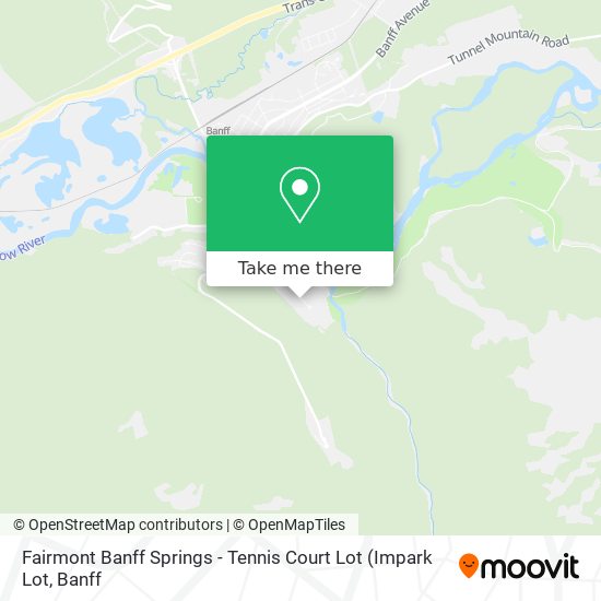 Fairmont Banff Springs - Tennis Court Lot map